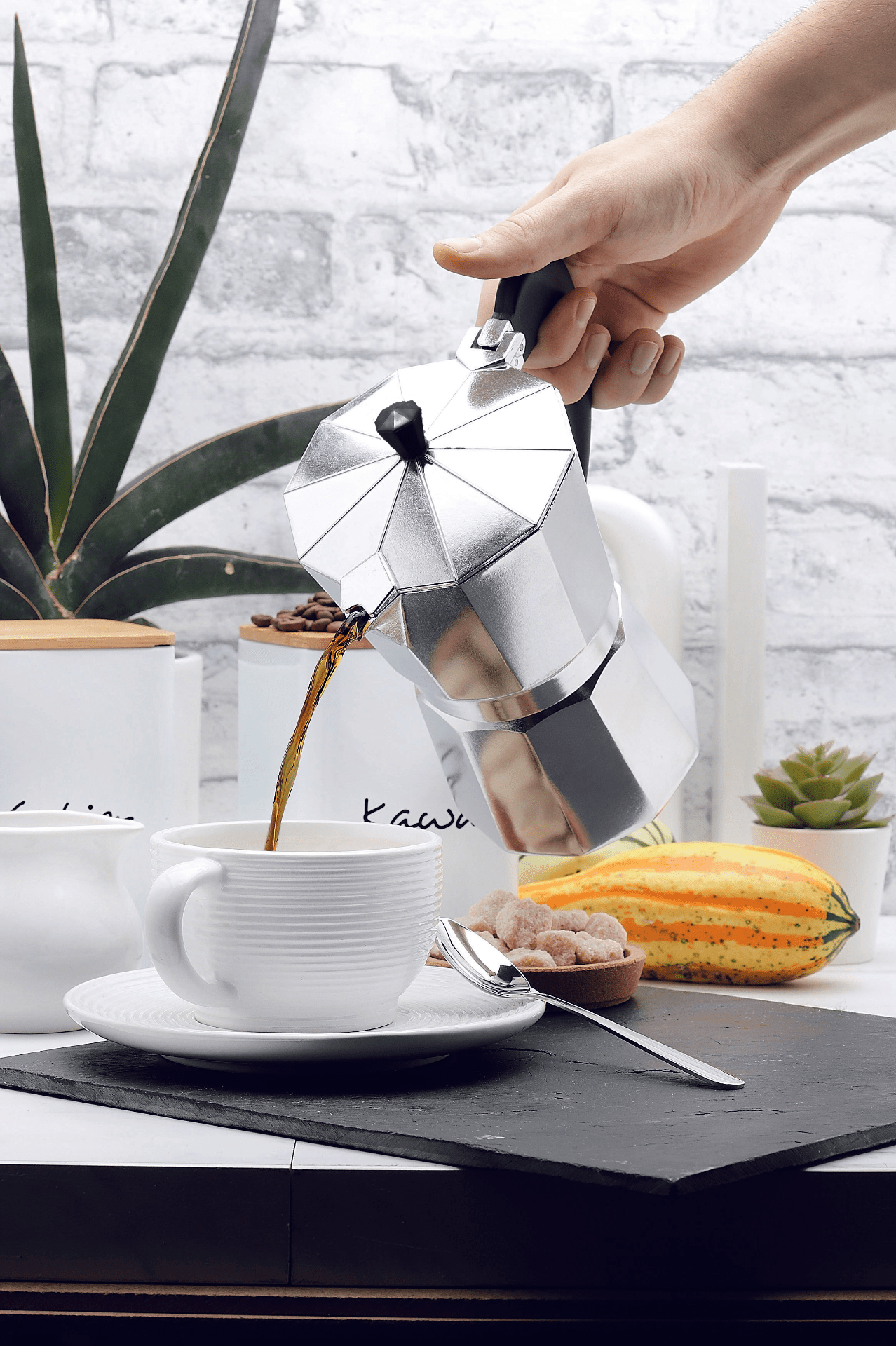 Classic Aluminum Espresso Maker: Stovetop Moka Pot - 4 Sizes! - Pantryjoy