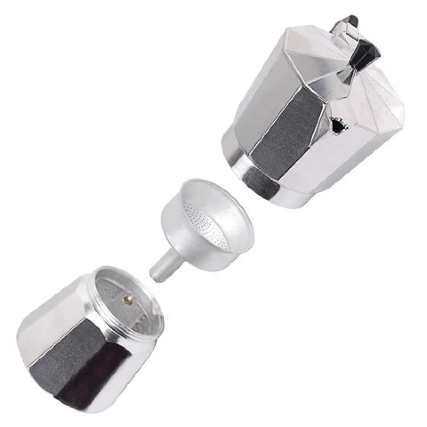 Classic Aluminum Espresso Maker: Stovetop Moka Pot - 4 Sizes! - Pantryjoy