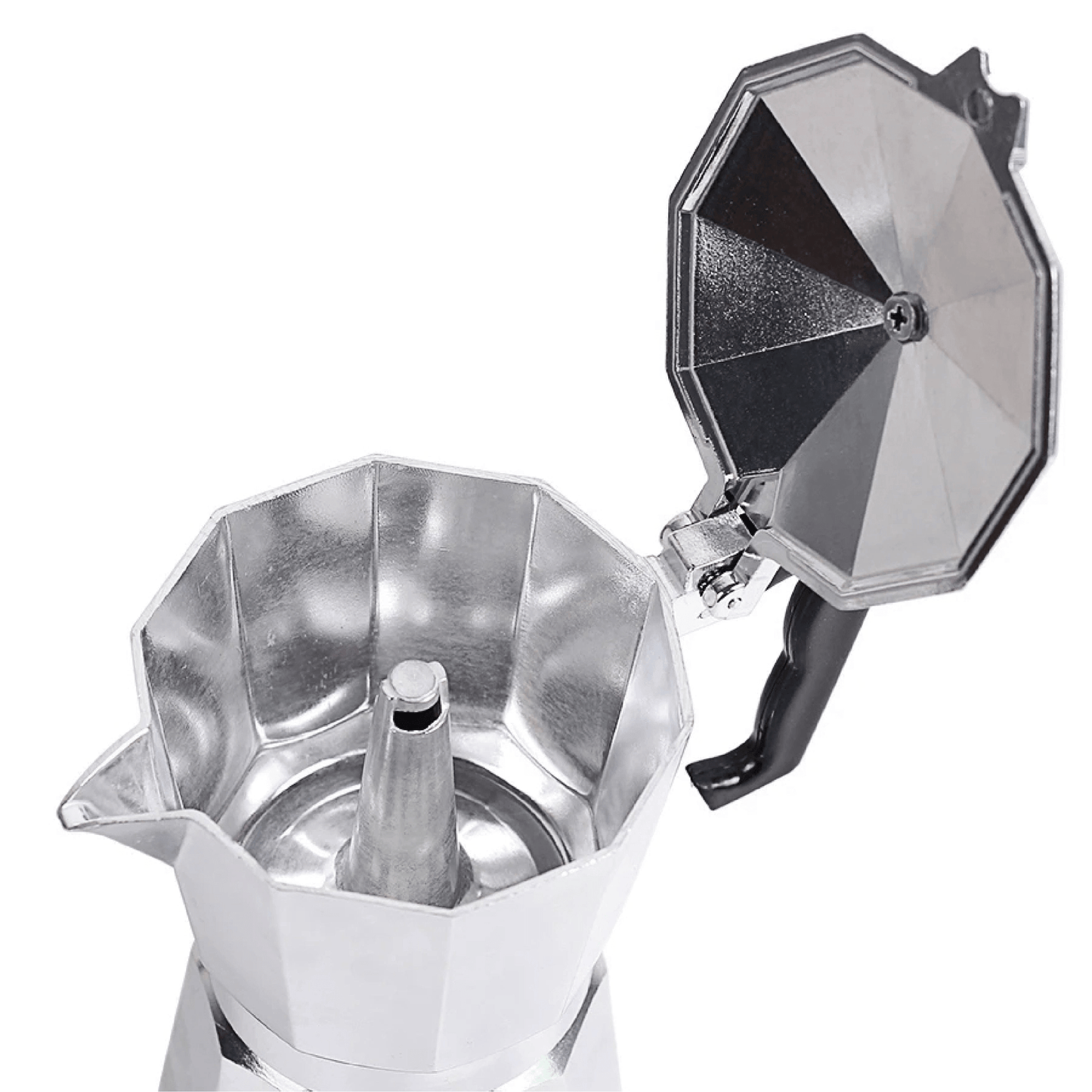 Classic Aluminum Espresso Maker: Stovetop Moka Pot - 4 Sizes! - Pantryjoy