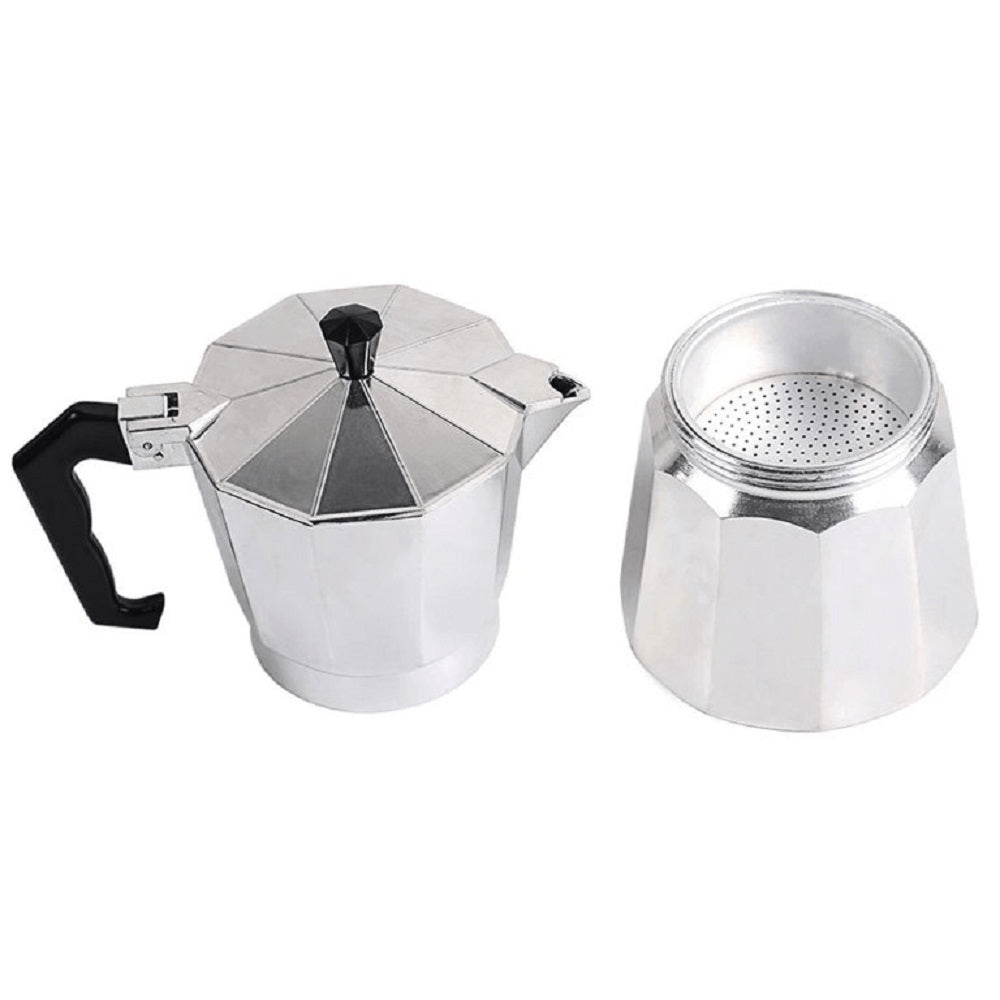 Classic Aluminum Espresso Maker: Stovetop Moka Pot - 4 Sizes! - Pantryjoy