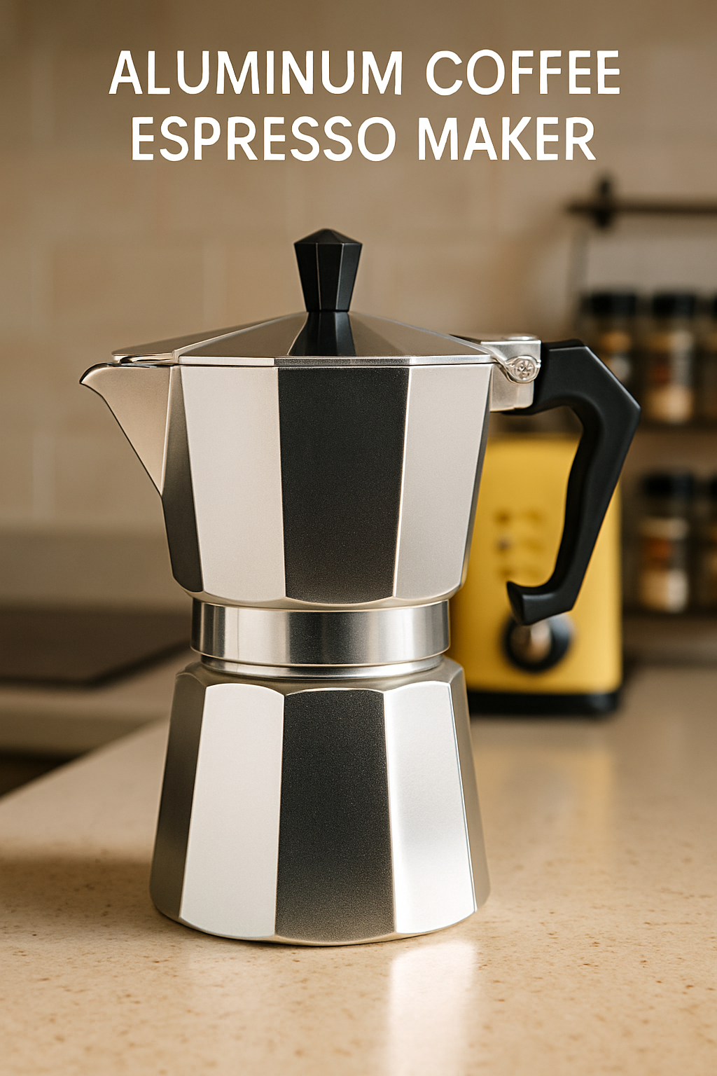 Classic Aluminum Espresso Maker: Stovetop Moka Pot- 4 Sizes!
