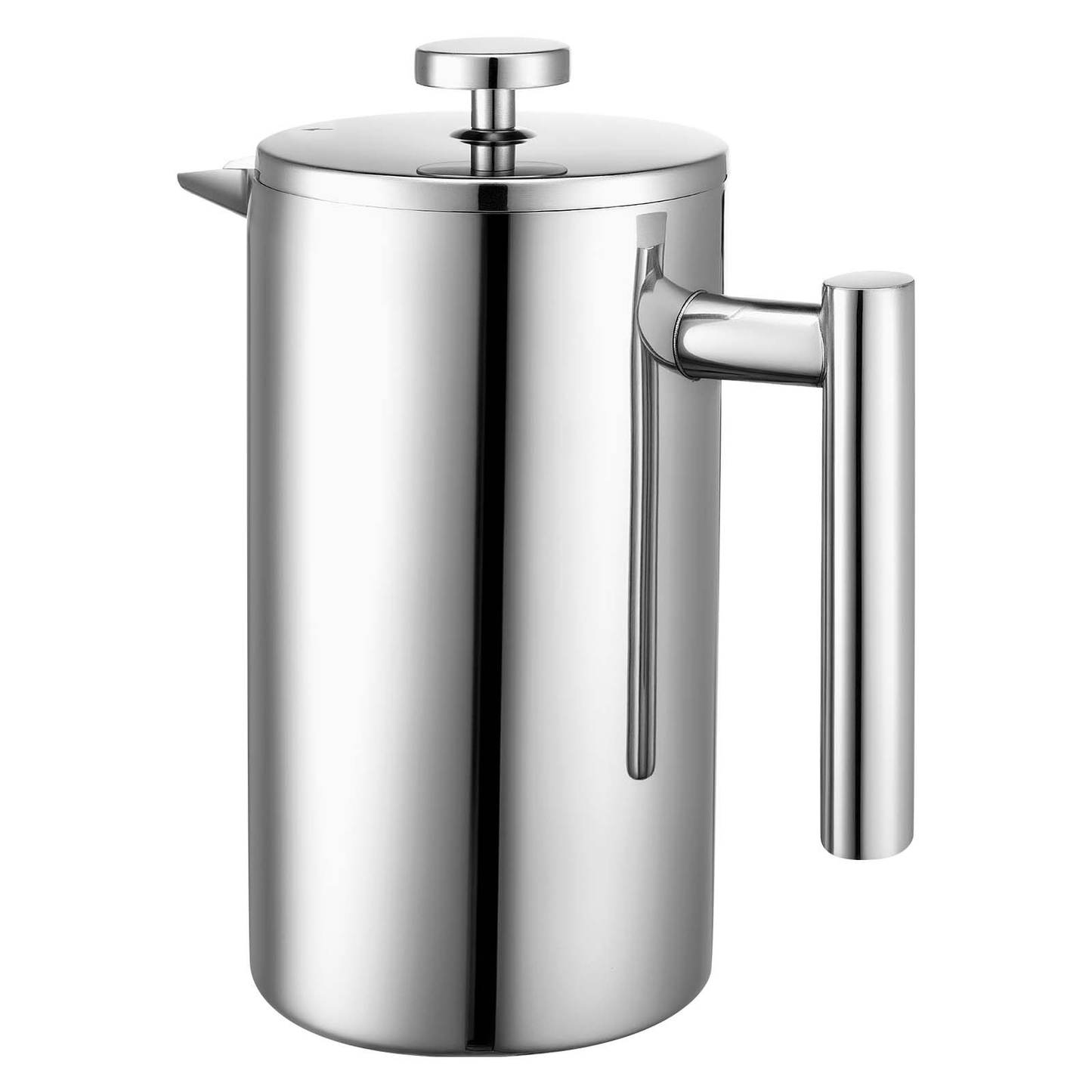 French Press Coffee Maker 34 oz Stainless Steel French Coffee Press Silver - Pantryjoy
