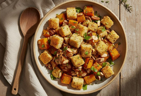 Hot Honey Cornbread Panzanella